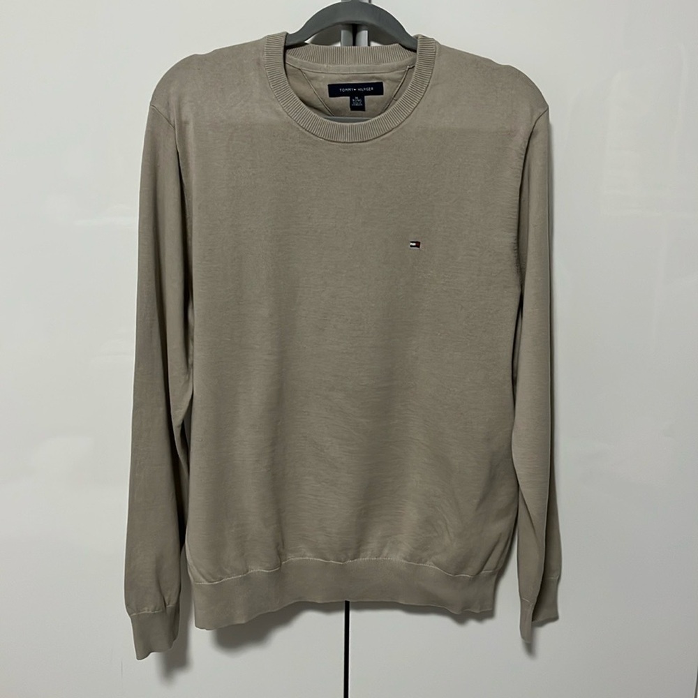 TOMMY HILFIGER Cotton Crew Neck Sweater, Size XL - Picture 1 of 9